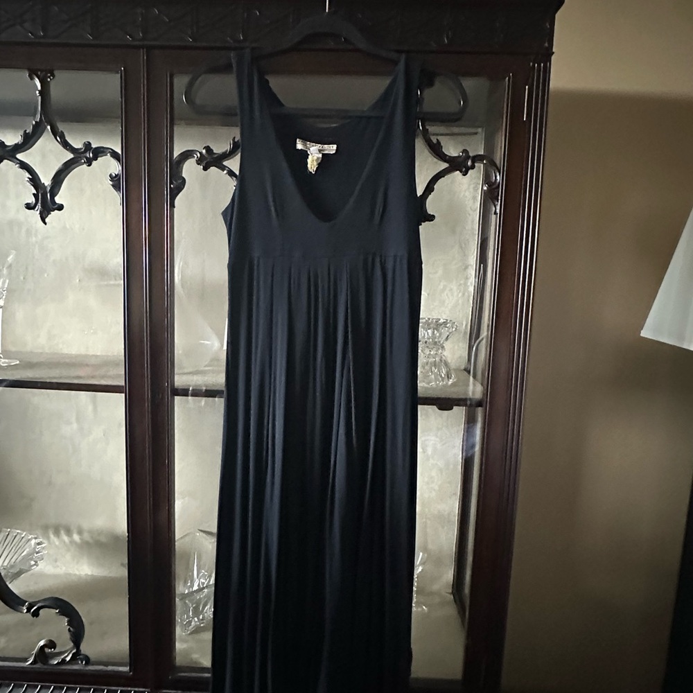 Black Maxi Dress with pleats